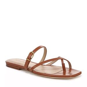 Veronica Beard Brown Leather Strappy Sandals